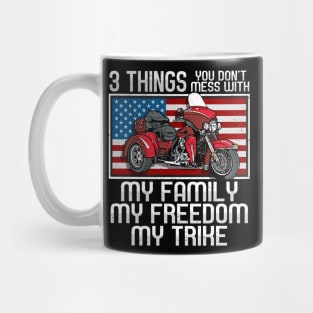 Motorcycle Trike American Biker Rules Mug